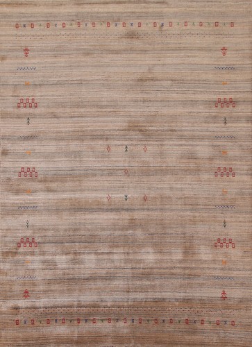 Little Animal Characters Indian Gabbeh Oriental Area Rug 8x10 Handmade Wool - Picture 1 of 12