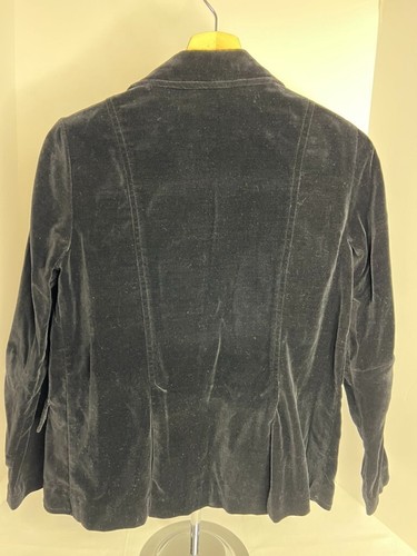 Vintage 70er Jahre Ardee Samt Button Down Blazer Damen Größe S schwarz - Bild 3 von 5