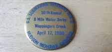 US Submarine Veterans WWII pin pinback Hudson Mohawk Chptr 1980 Wappingers Creek