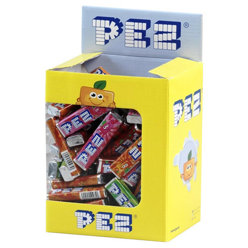 European PEZ Halloween Gift Box – 50 Candy Rolls (Fruit Mix: Cherry, Lemon, Strawberry, Orange)-1105709