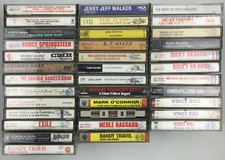 Mixed Lot of 36 Cassette Tapes Country Folk R B Rock Funk/Soul Pop Classical