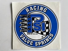 Original Vintage NOS PSI Racing Valve Springs (blue) Sticker ~6” (5B)
