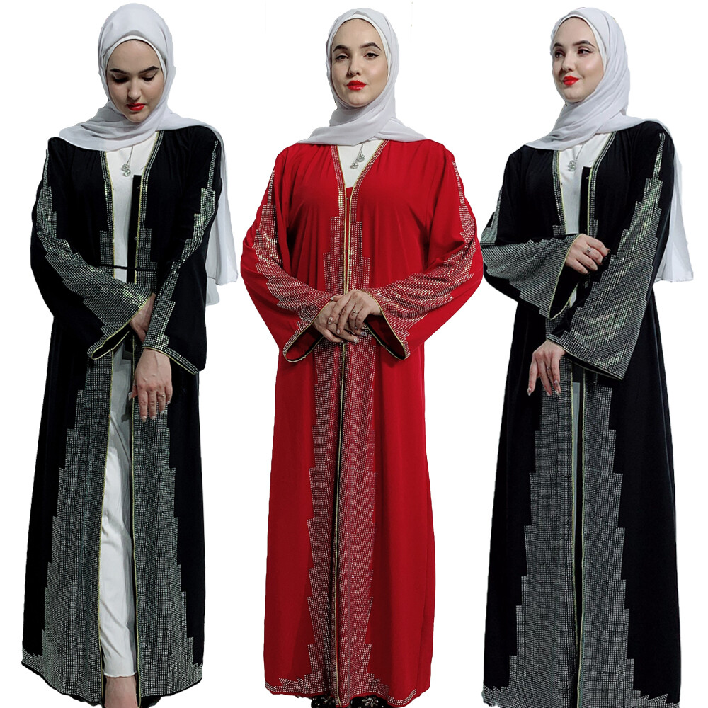 white christmas dresses Buy Indonesian Heavy Diamond Chiffon Blue Abaya Burqa main image 0