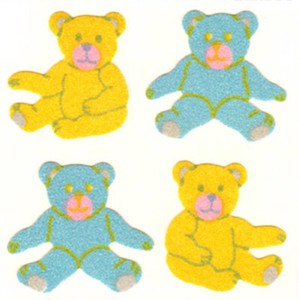 sticker teddy bear