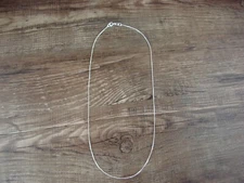 Southwestern Jewelry Sterling Silver Box Chain Necklace 16" Long x 1 MM