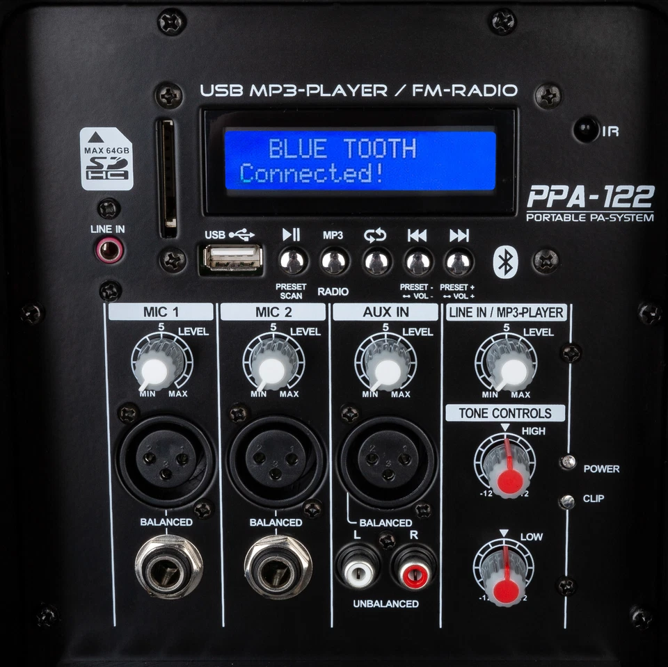 JB Systems Einbau Endstufe Aktivmodul Amp Amplifier 250WRMS Radio Bluetooth MP3 - Bild 4 von 4