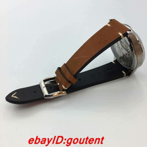 hot44mm black sterile dial luminous 6497 hand winding movement mens casual watch - Picture 7 of 7