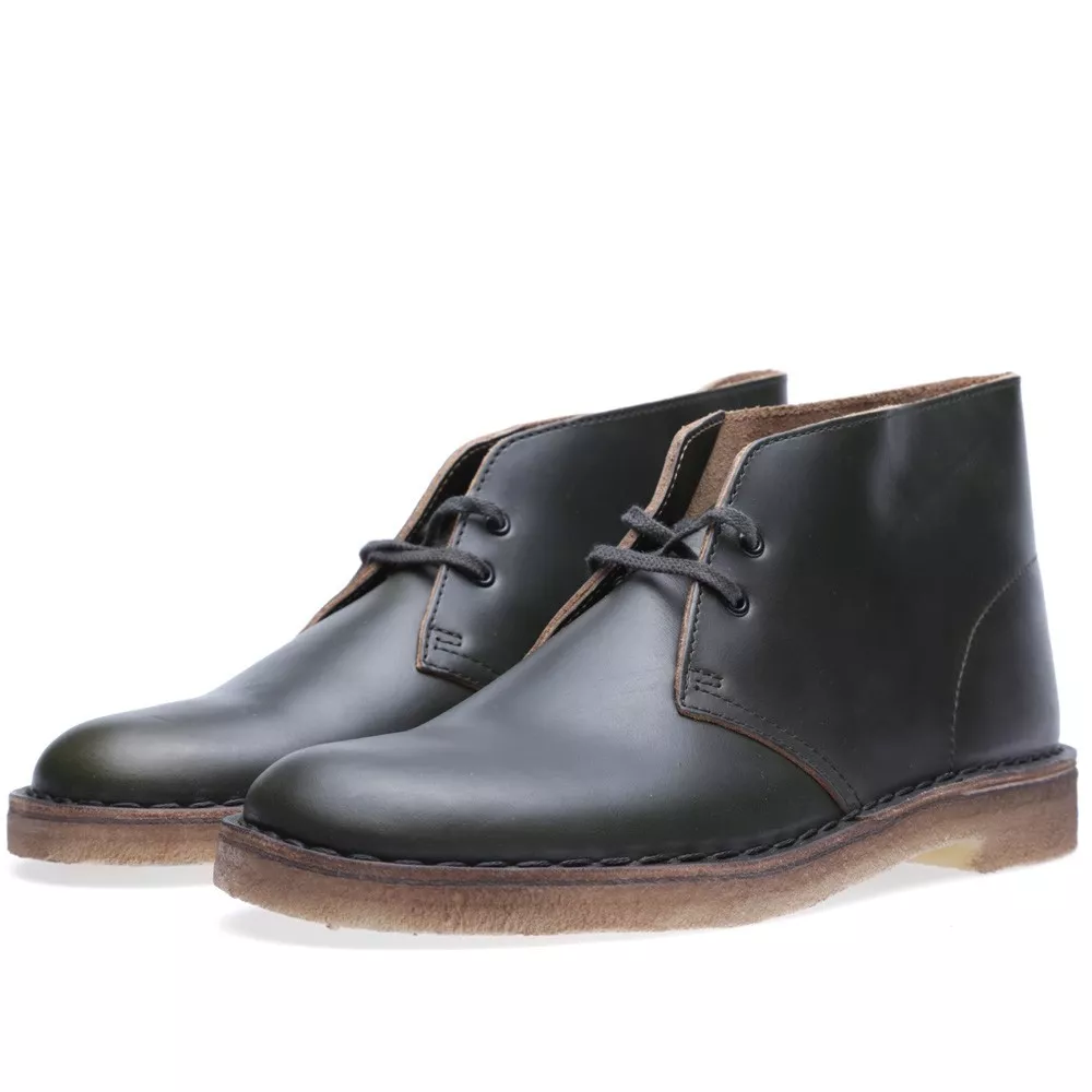 Clarks desert top boots wine