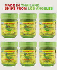 Traditional Thai Herbal Inhaler 6 Jars FREE SHIPPING
