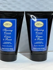 2 X THE ART OF SHAVING SHAVING CREAM - LAVENDER ESSENTIAL OIL- 1.5 OZ/45 ML EACH