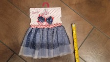 Lulu Girls Patriotic Headwrap Tutu Dress Up Set Toddler 3 July 4th Costume