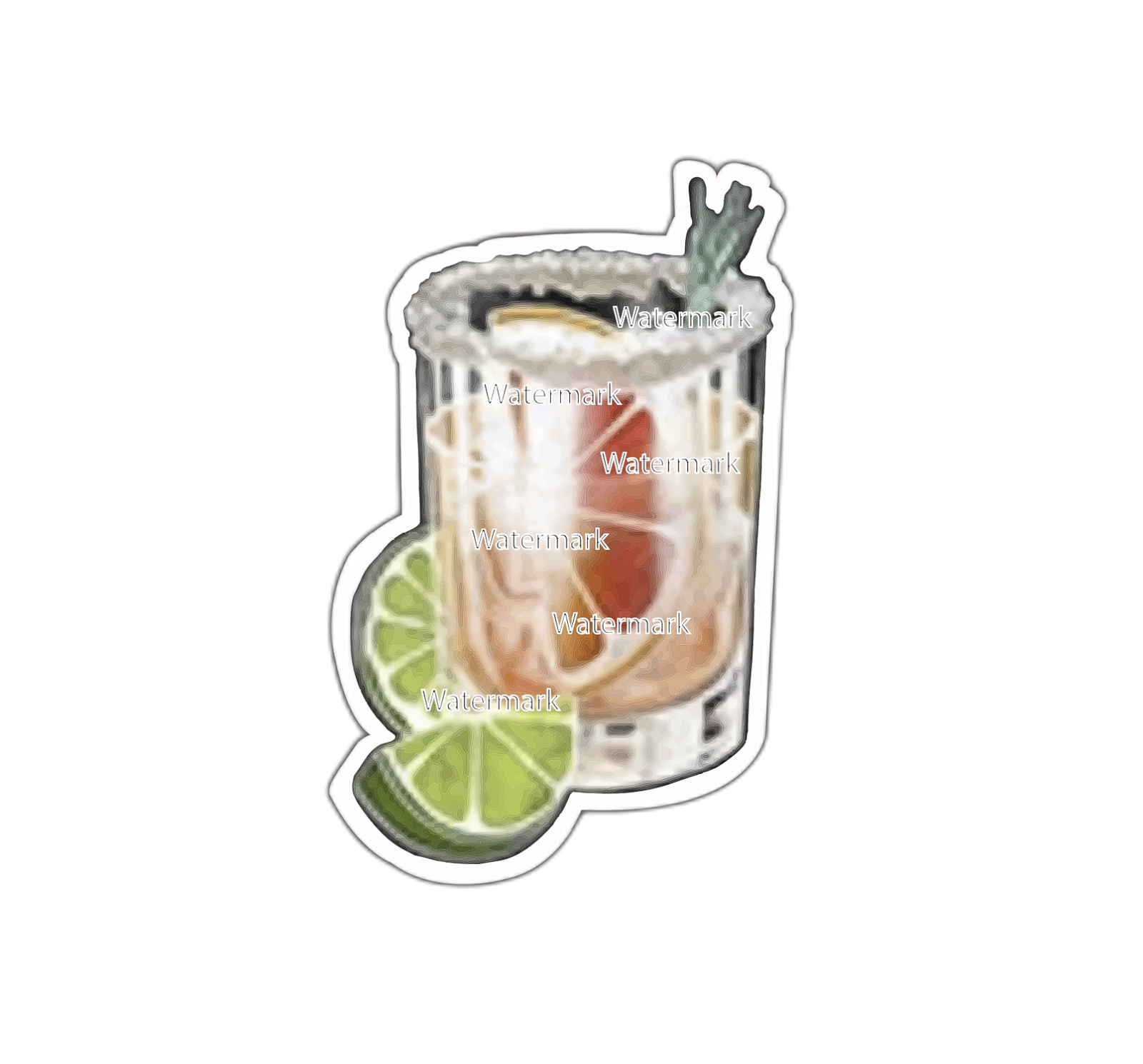 Paloma Cocktail Sticker Decal