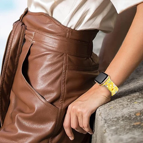 Pom Pom Purin Silikon Armbanduhr - Armbänder für Apple Watch S8765432SE 38/49MM - Bild 15 von 31