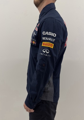 Pepe Jeans Red Bull Racing Infiniti Long Sleeve Button F1 Formula 1 Shirt Size M - Picture 4 of 12