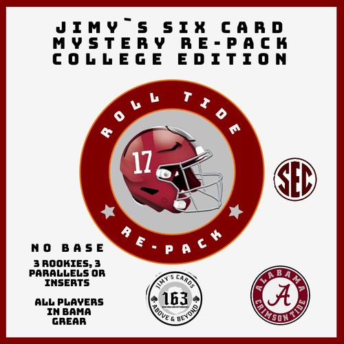 2021-Present *Alabama Crimson Tide* Various Football Sets 6 card Re-Pack*