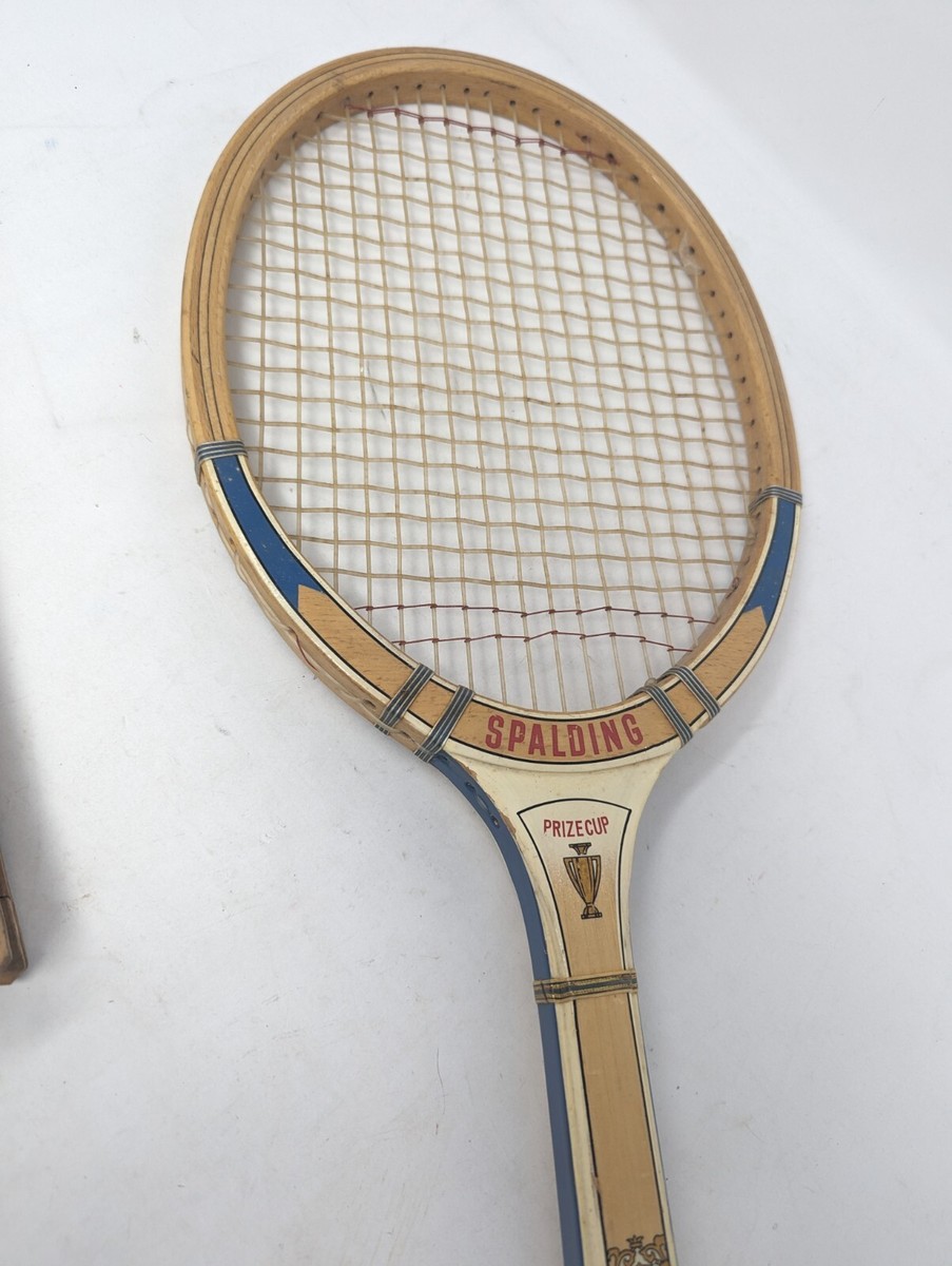 Raquette Tennis Vintage Spalding Title Cup - Avec Presse En Bois - USA