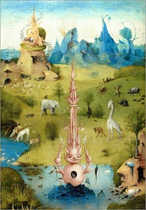 Acrylglasbild Garten Der Luste Das Paradies Detail Hieronymus Bosch Ebay