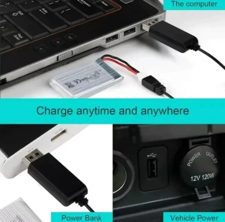 3.7v Battery For Syma Drones X5C, X5C-1, X5SC, X5SW Drones RC Quadcopters 2 PACK - Image 3 of 4