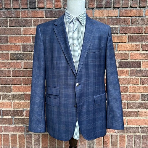Hugo Boss Recent Wool Silver Buttons Blazer 42R Blue