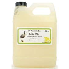 32 Oz Premium Pure Organic Cold Pressed Best Fresh Australian Emu Oil Skin Care