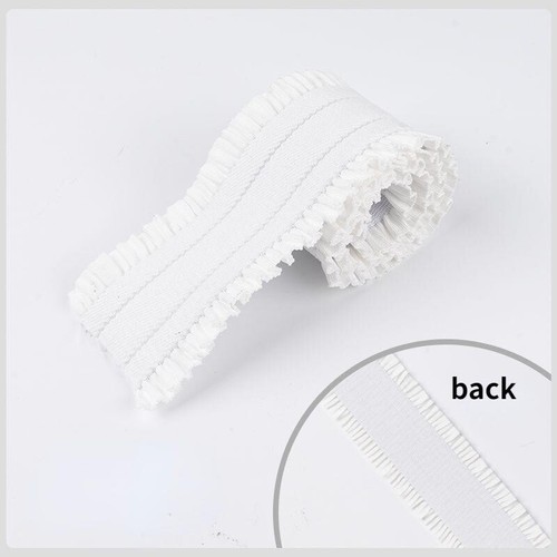Elastic Band Trim Stretch Ribbon Ruffle DIY Lace Edge Rib Trim Sewing Belt Craft - Picture 11 of 44