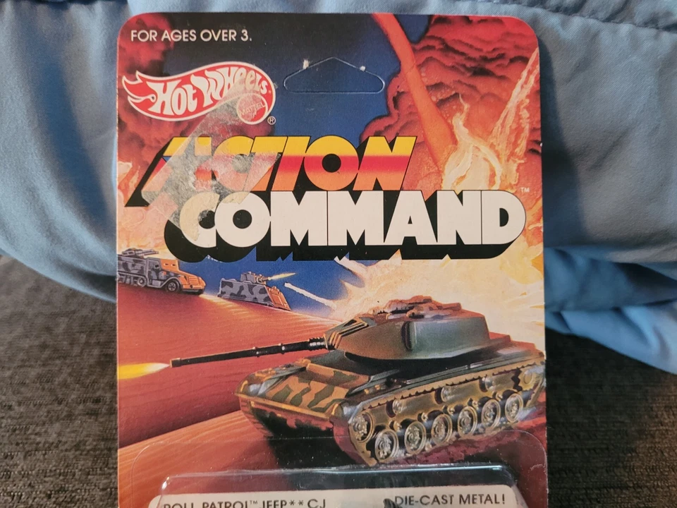 Vintage Hot Wheels 1984 Action Command "Roll Patrol Jeep" Carded. - Image 2 of 4