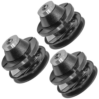 Caltric 3-Pack Spindle Assemblies For John Deere 48" 54" 60" Decks | Fits 120-330 Models