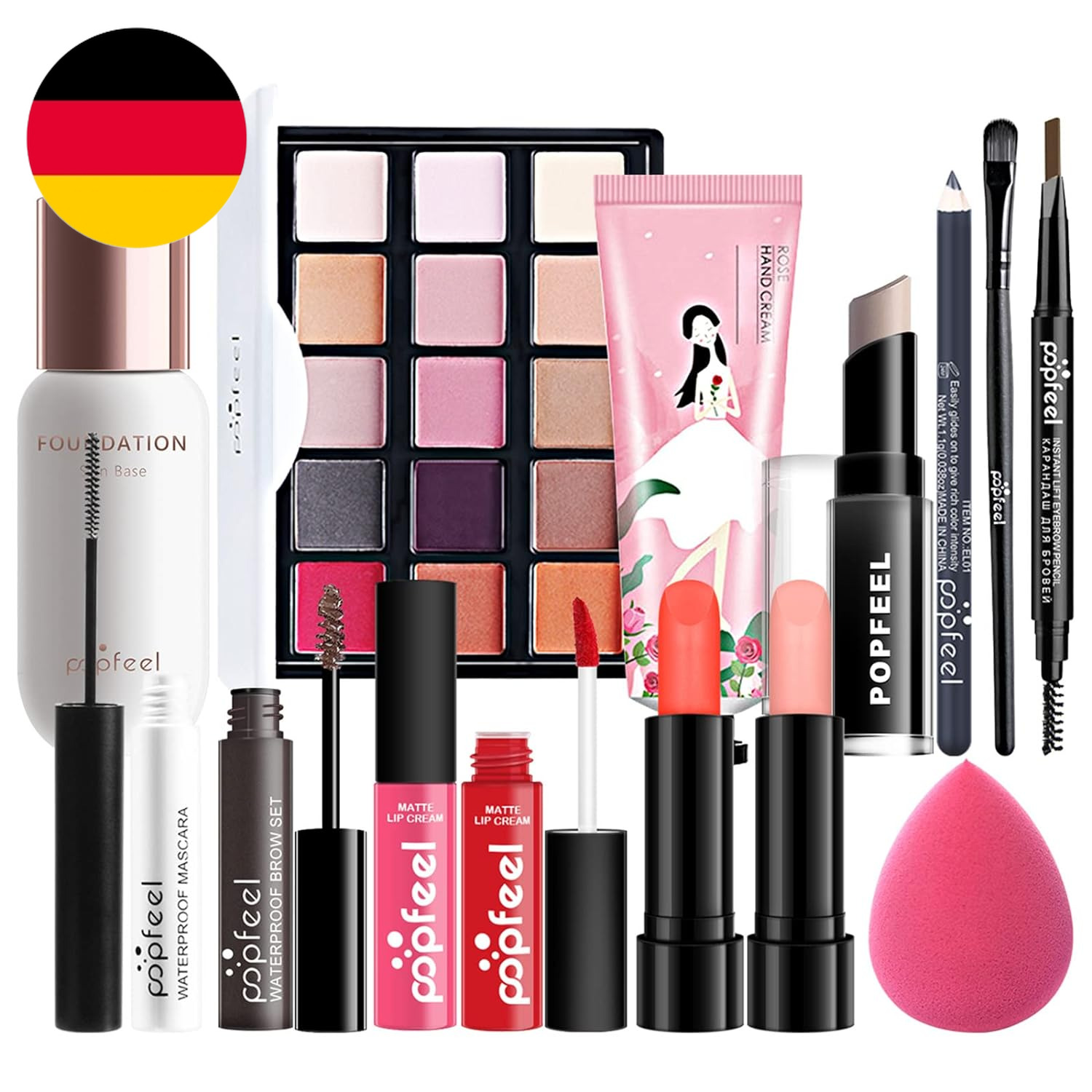 Make-Up-Geschenkset Kosmetik-Palette Starter Kit Schminke Set, Make-Up Sets Mit 