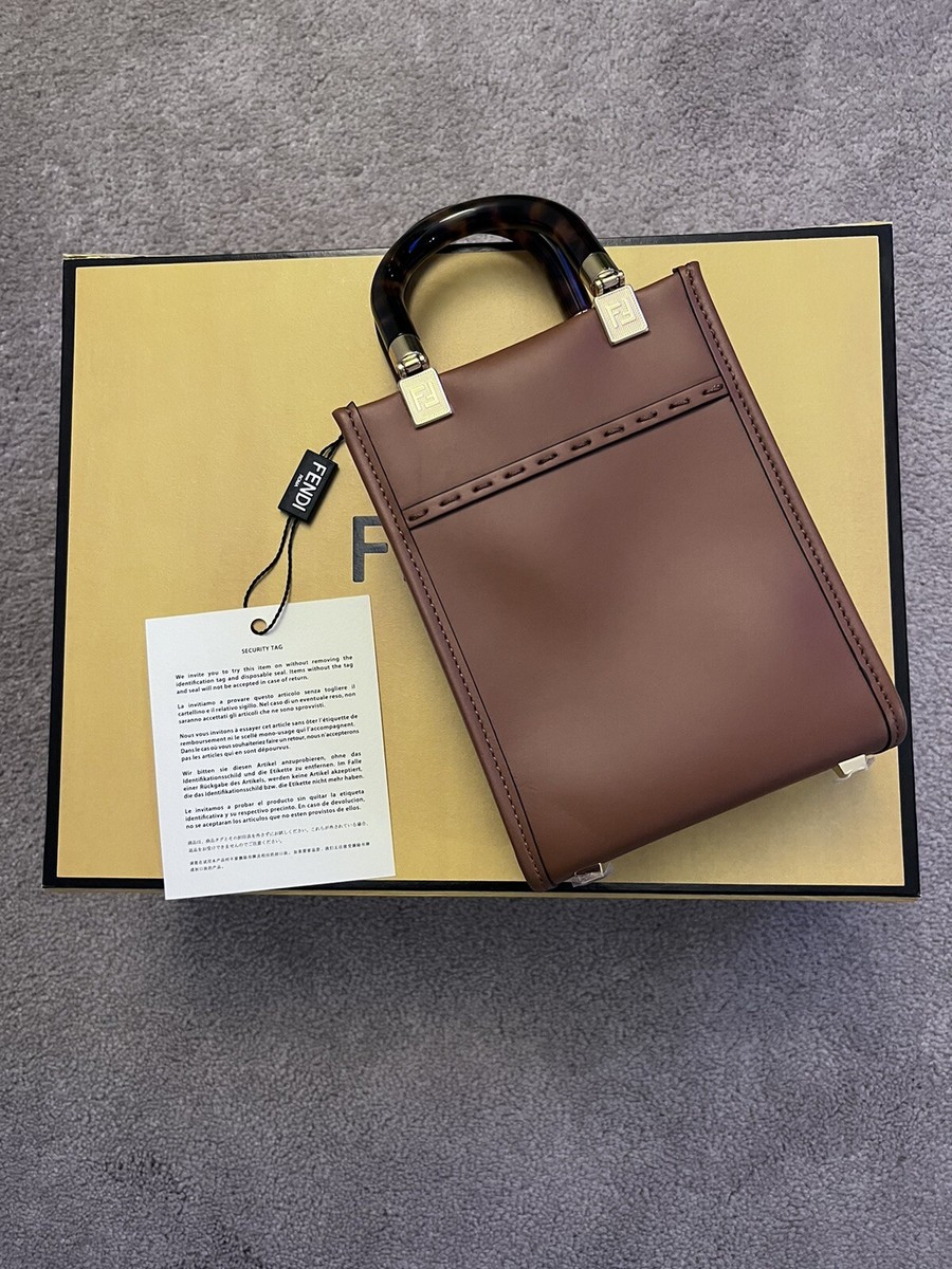 【FENDI】MINI SUNSHINE SHOPPER Fendi Denim Mini Sunshine Shopper Tote | Consign of the Times ™