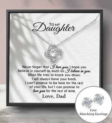 An meine Tochter Geschenk von Papa Halskette für Tochter Geburtstag sentimentales Geschenk