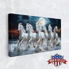 Celestial Stampede Canvas Print for Home Decor, Wall Decor Art Print Poster