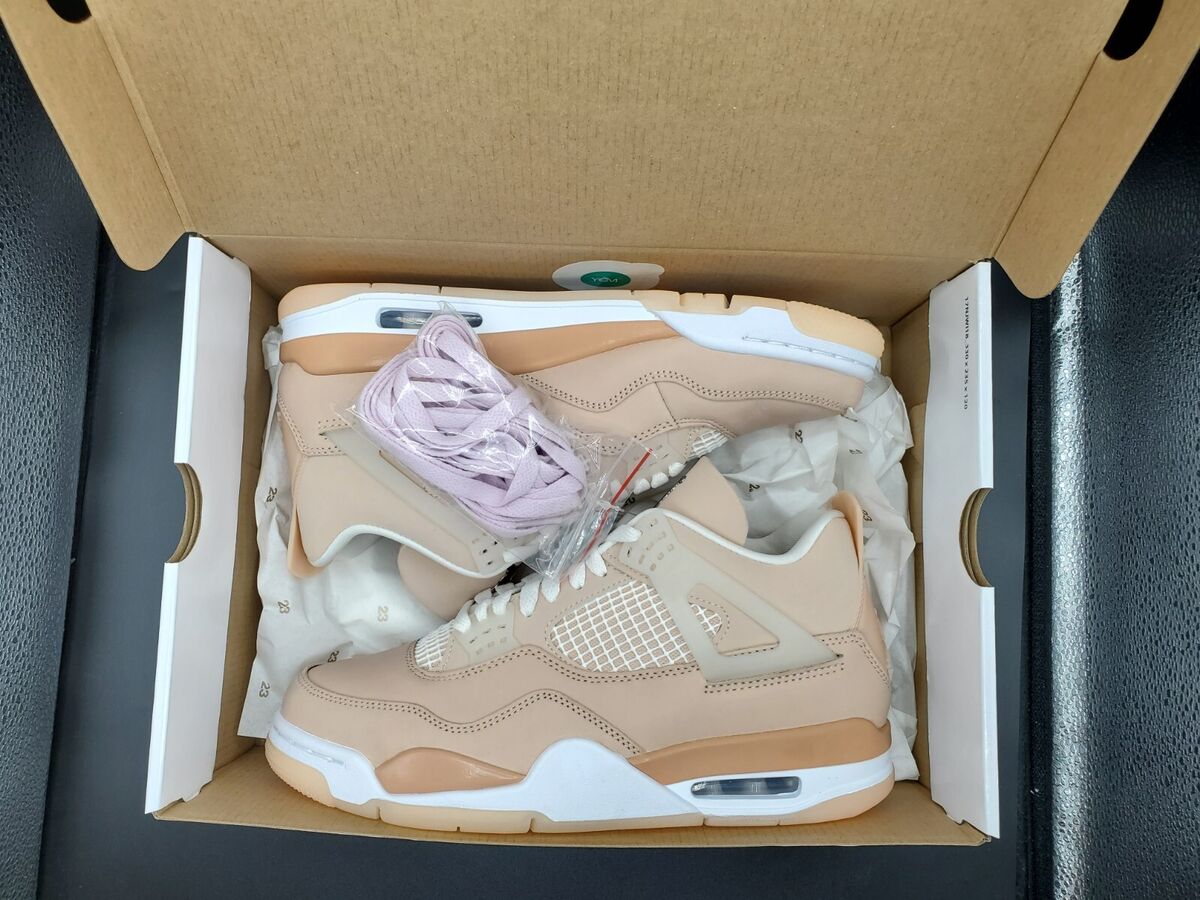 Nike Air Jordan 4 Retro Shimmer Off White Women's Size 8.5 Nike Air Jordan 4 Retro Shimmer Off White Women's Size 8.5