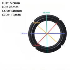 157mm Diameter Rubber Surrounder Woofer Edge for 6.5" 6.5 Inch Speaker Repairing