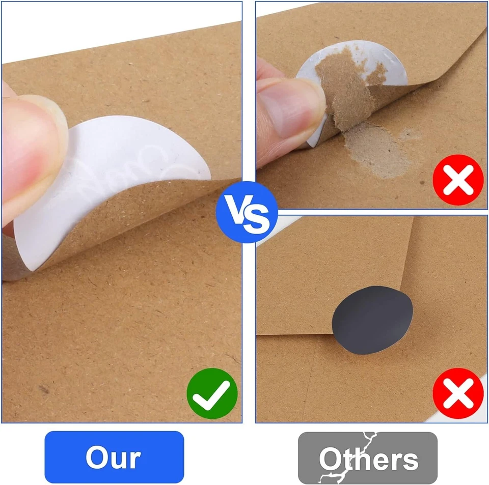 Joyberg 34 PCS Thank You Cards 3.5x5, Blank Navy For Baby Shower , Brown Paper E - Image 3 of 4