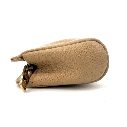 CHANEL Cosmetic Pouch Small Cavior Skin Leather Beige Authentic - Picture 5 of 23