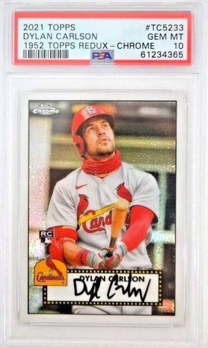 DYLAN CARLSON 2021 Topps 1952 Topps Redux Chrome #33 GEM MINT PSA 10