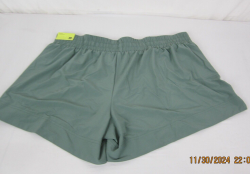 Women's All In Motion Stretch Woven Mid-Rise Shorts Moss Green XXL - Picture 9 of 13