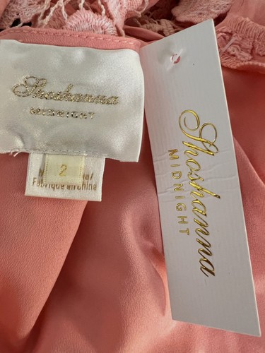 $660 Shoshanna Women's Pink Carlotta Sleeveless Floral-Lace Gown Size 2 - Picture 3 of 3