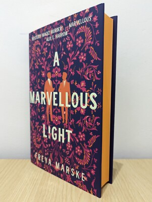 Signed-First Edition-A Marvellous Light by Freya Marske-Sprayed Edge-New