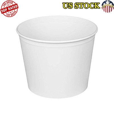 180 Buckets Food Buckets 85 Oz W/ Lids C-FB85W New Bundle Party Tableware 189mm