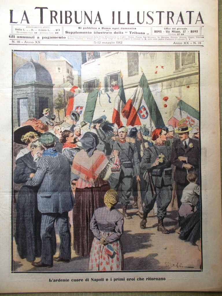La Tribuna Illustrata 5 Maggio 1912 Naufragio del Titanic Feste Venezia Ungheria