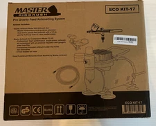 GRAVITY Dual-Action AIRBRUSH KIT SET Air Compressor Spray Auto Paint Hobby Craft