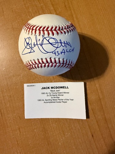 Jack McDowell - Autographed Official MLB Baseball - Inscribed '93 AL CY' JSA - Picture 3 of 5