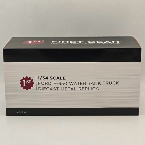 FIRST 1/34 FORD F-650 WATER TANK TRUCK Blue #4155 DIECAST Model Collection - Picture 8 of 10