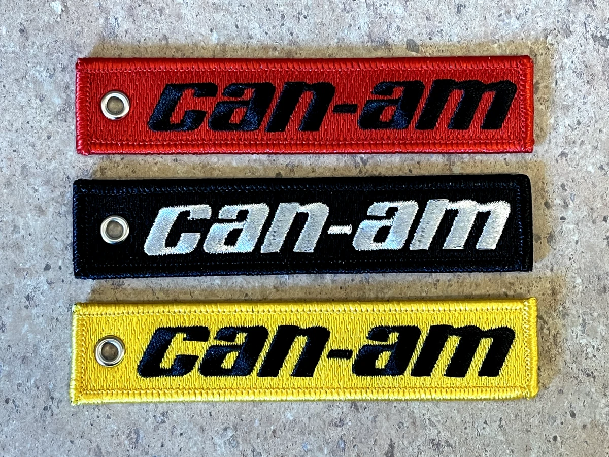 Can-Am Embroidered Key Chain 3 Wheel Motorcycles Motorbikes