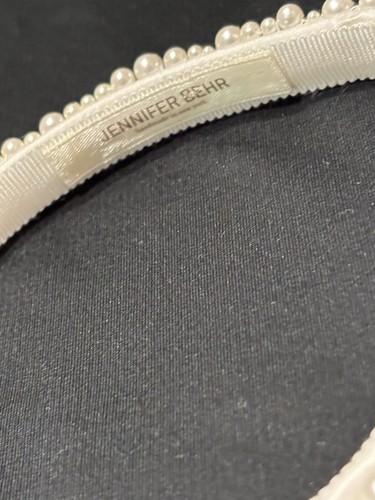 Jennifer Behr Pearl and Grosgrain Embellished HeadBand (Worn Once) Stunning!! - Picture 10 of 11