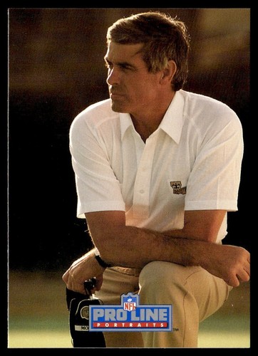 1991 Pro Line Portraits Jim Mora New Orleans Saints #81
