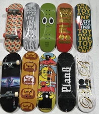 Tech Deck Lot x10 Plan B Toy Machine Skateboard Decks 2 Complete Great Gift!