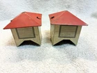Vintage Marx Tin Litho Barn Vent Stacks For Play Set Parts Or Restore