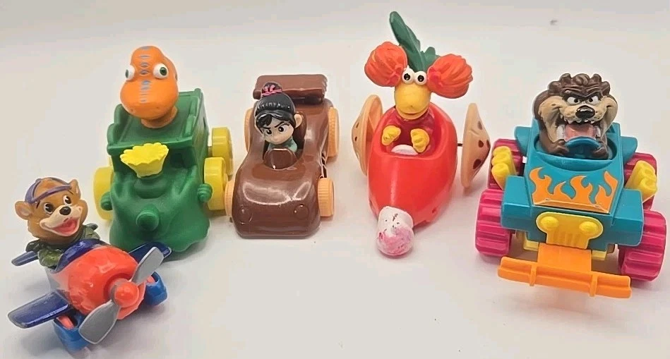 Лот из 5 винтажных игрушечных машинок McDonald's и быстрого питания — Looney Tunes, Disney и другие! - Изображение 3 из 4